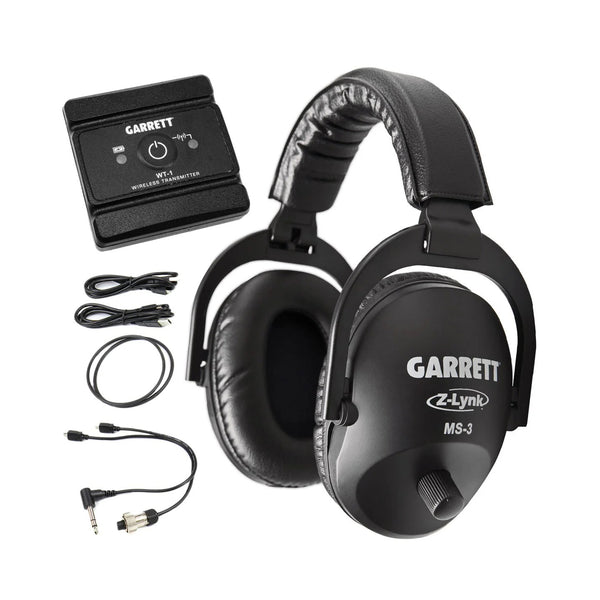 Garrett MS-3 Z-Lynk Wireless Headphone KIT for Metal Detectors